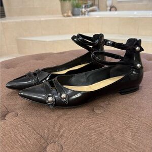Marc Fisher Black Patent Leather Women's Flats